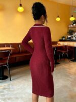 Rochie Midi Tricotata Arisha Grena - imagine 2