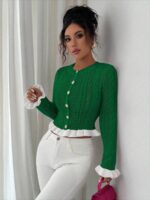 Pulover Tricotat Alla Verde - imagine 4