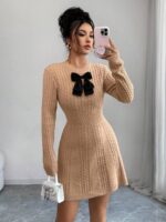 Rochie Scurta Tricotata Silke Maro