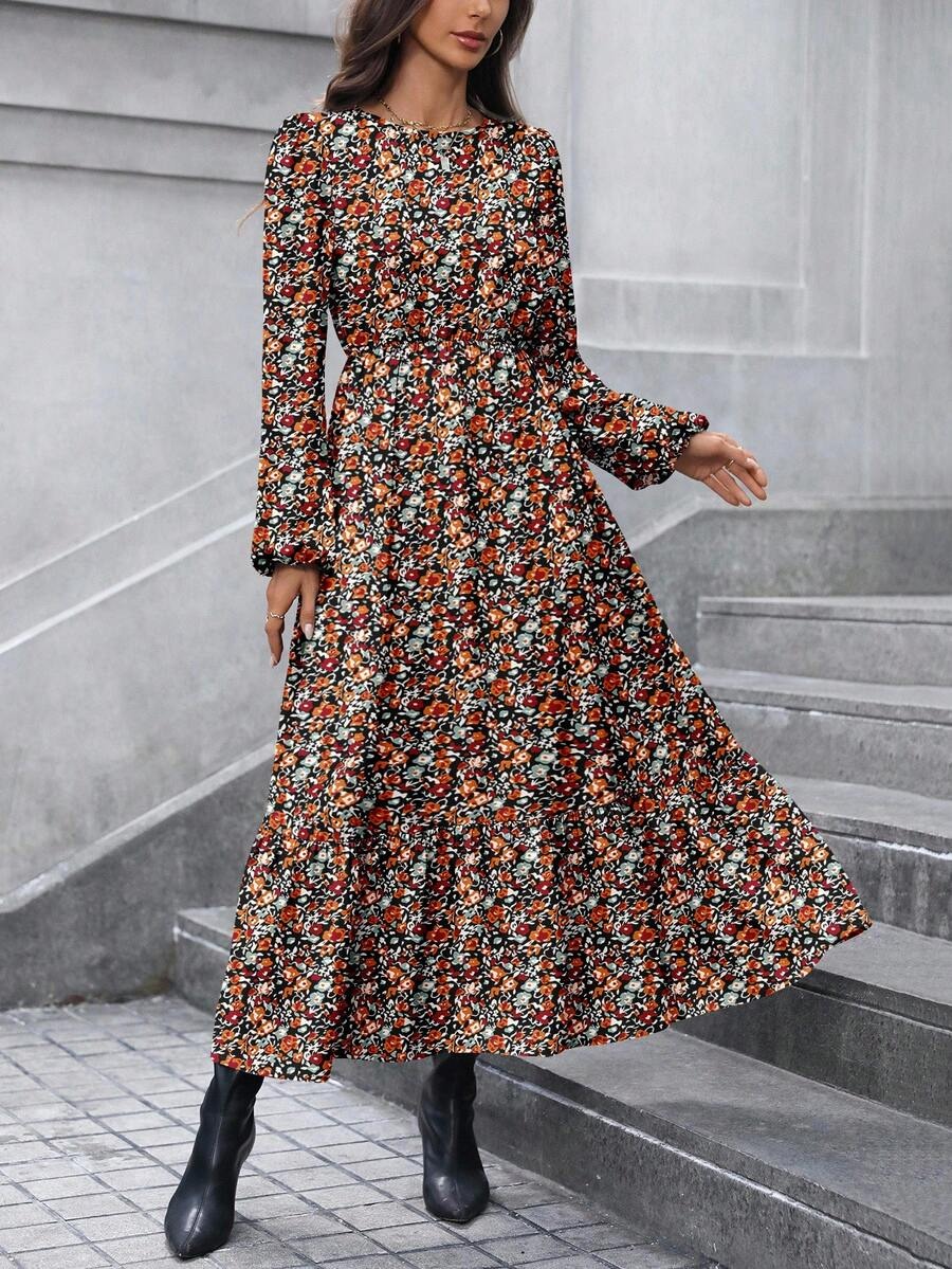 44 Rochie Lunga Crina Multicolora - imagine 1