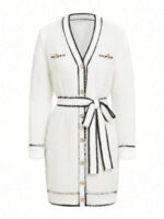 Rochie Scurta Alessia Alba din Blana Artificiala