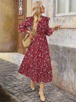 Rochie Midi Karina Rosie Inflorata - imagine 3