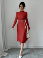 Rochie Midi Tricotata Maddy Caramizie - imagine 5