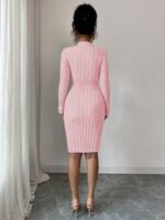 Rochie Scurta Tricotata Petra Roz - imagine 2