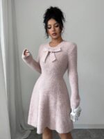 Rochie Scurta Tricotata Julia Roz - imagine 3