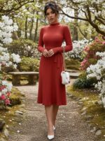 Rochie Midi Tricotata Maddy Caramizie