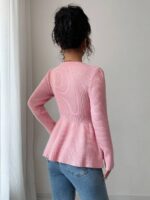 Pulover Tricotat Eva Roz - imagine 2