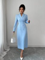 Rochie Midi Ivanna Bleu - imagine 3