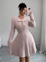 Rochie Scurta Tricotata Julia Roz - imagine 4