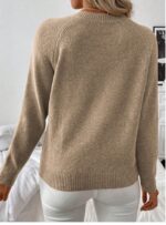 Pulover Tricotat Malibu Bej - imagine 2