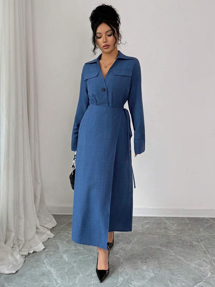 1 Rochie Lunga Dalinda Albastra - imagine 1