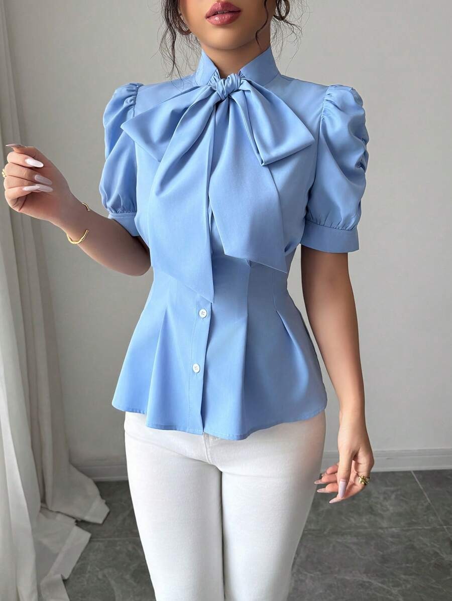 10 Bluza Dama Ariana Bleu - imagine 1