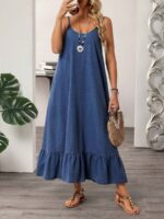 Rochie Lunga Tricia din Denim