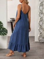 Rochie Lunga Tricia din Denim - imagine 2
