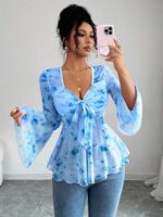 Bluza Dama Anda Albastra - imagine 3