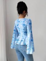 Bluza Dama Anda Albastra - imagine 2