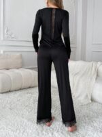 Compleu Pijama Dorina Negru - imagine 2