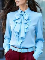 Camasa Dama Candace Bleu - imagine 2