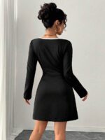Rochie Scurta Ilinca Neagra - imagine 2
