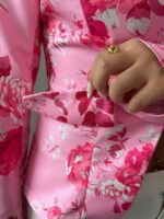 Sacou Dama Bianca Roz Inflorat ( fara captuseala ) - imagine 5