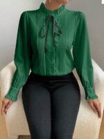 Camasa Dama Fiona Verde - imagine 4