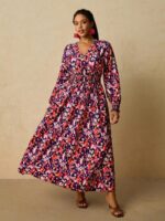 Rochie Lunga Nagy Multicolora - Marimi Mari