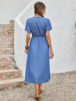 Rochie Midi Hallvy din Denim - imagine 2