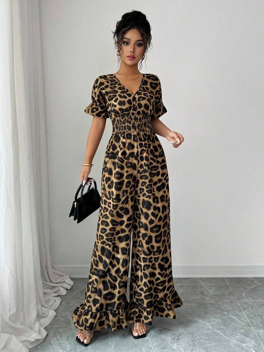 64 Salopeta Lunga Norina Animal Print - imagine 1