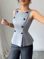 Compleu cu Pantalon Firat Gri - imagine 4