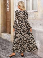 Rochie Lunga Madalina Animal Print - imagine 2