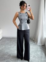 Compleu cu Pantalon Firat Gri - imagine 3