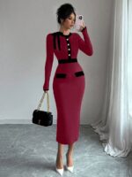 Rochie Lunga Selena Grena - imagine 4