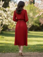 Rochie Midi Doris Rosie Plisata - imagine 2