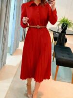 Rochie Midi Doris Rosie Plisata - imagine 3