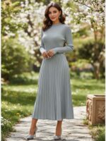 Rochie Midi Tricotata Jesica Gri