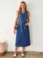 Rochie Midi Tina din Denim