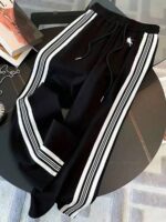 Trening Dama Jari Negru cu Dungi Albe - imagine 4