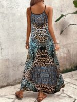 Rochie Lunga Esmela Print Leopard - imagine 2