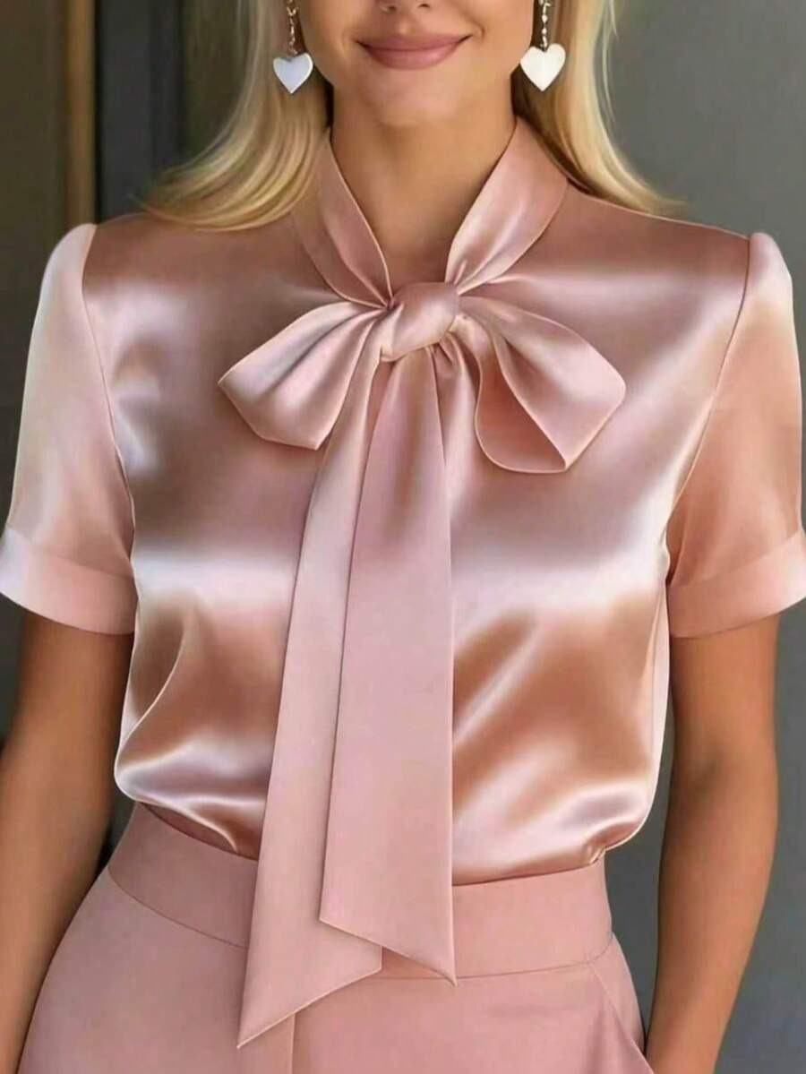 34 Bluza Dama Doina Roz Pudra - imagine 1