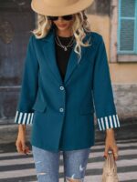 Sacou Dama Caterina Turcoaz  ( fara captuseala )