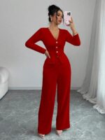 Compleu cu Pantalon Cristina Rosu