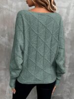 Pulover Tricotat Kora Verde Maslin - imagine 2