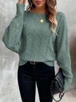 Pulover Tricotat Kora Verde Maslin