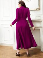 Rochie Lunga Manuela Violet - imagine 2