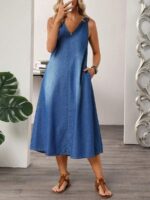 Rochie Midi Ermina din Denim