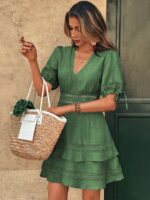 Rochie Scurta Ivanna Verde