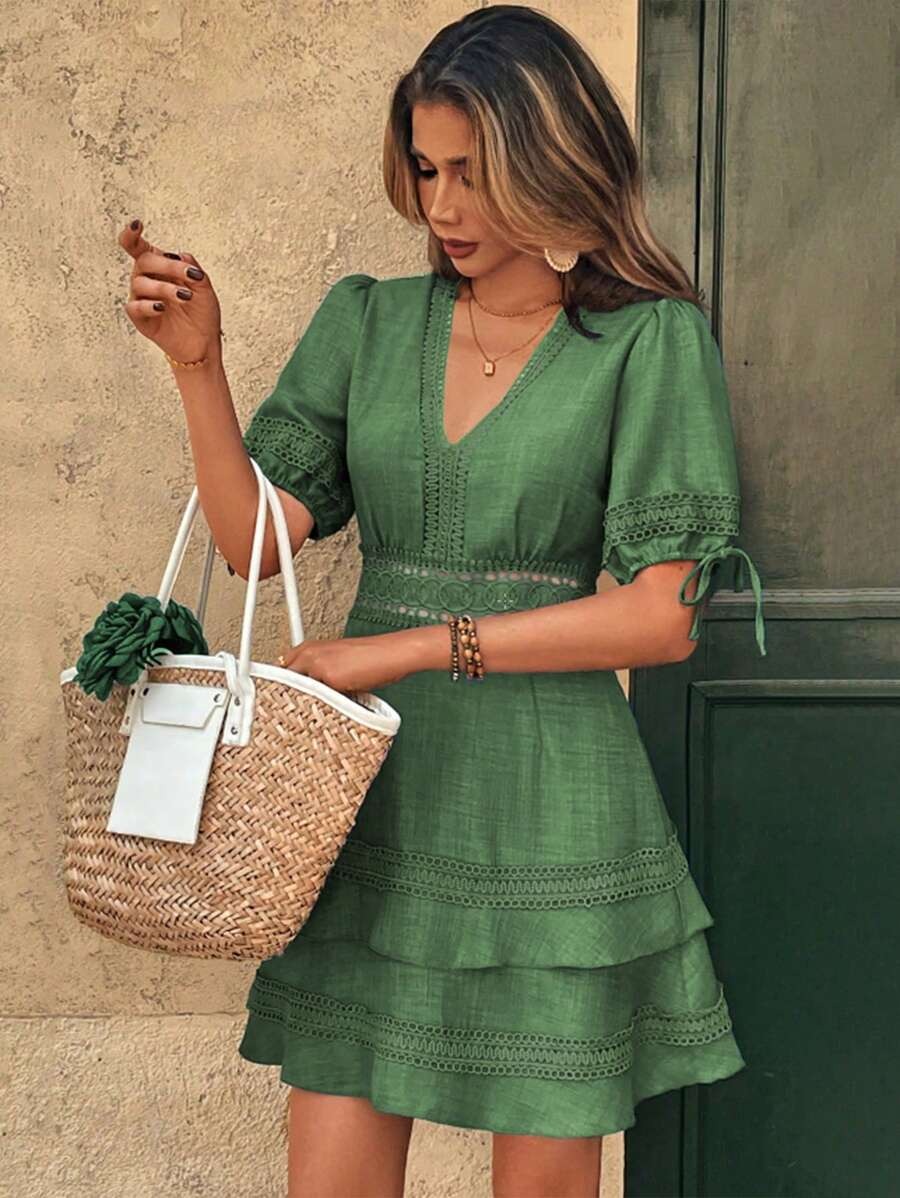 13 Rochie Scurta Ivanna Verde - imagine 1