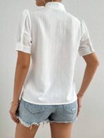 Bluza Dama Corina Alba cu Broderie - imagine 2