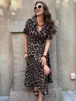 Rochie Midi Eriana Animal Print - imagine 4