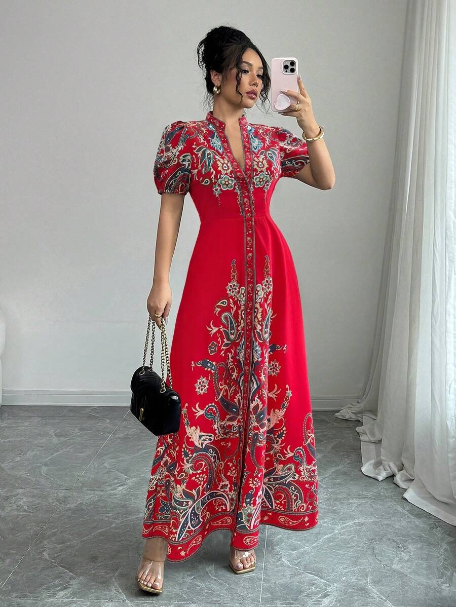 35 Rochie Lunga Eva Rosie - imagine 1